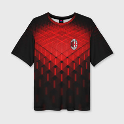 Женская футболка oversize 3D AC Milan