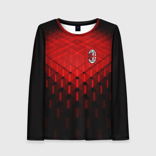 Женский лонгслив 3D AC Milan, цвет 3D печать