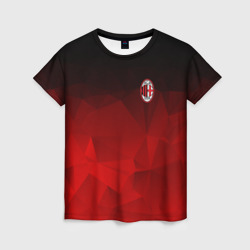 Женская футболка 3D AC Milan