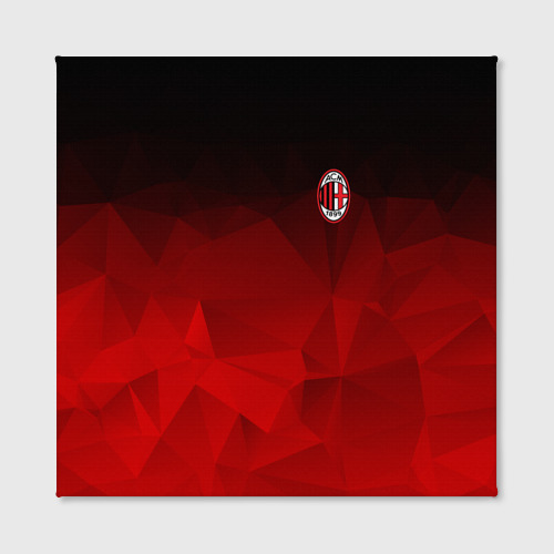Холст квадратный AC Milan, цвет 3D печать - фото 2