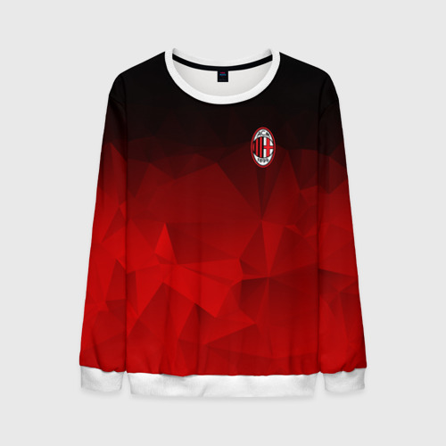 Мужской свитшот 3D AC Milan, цвет белый