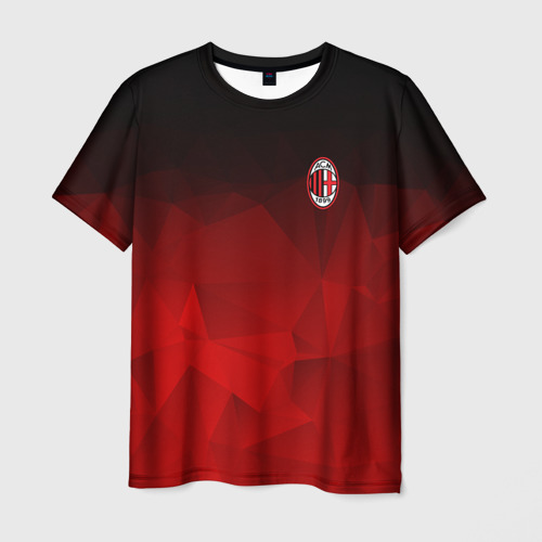 Мужская футболка 3D AC Milan, цвет 3D печать