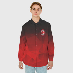 Мужская рубашка oversize 3D AC Milan - фото 2