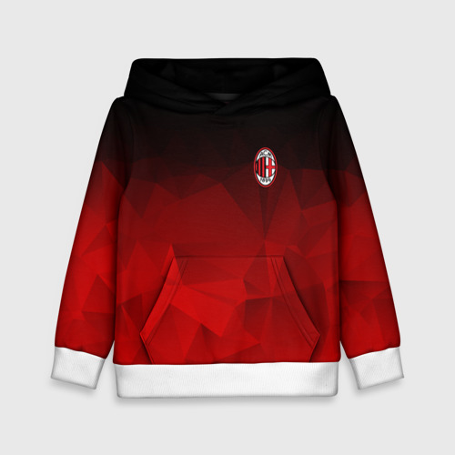 Детская толстовка 3D AC Milan, цвет белый