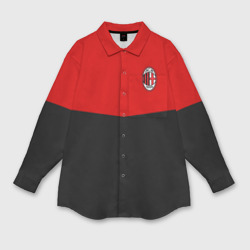 Женская рубашка oversize 3D AC Milan