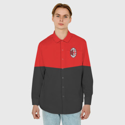 Мужская рубашка oversize 3D AC Milan - фото 2