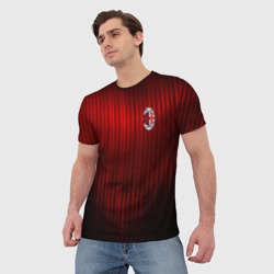 Мужская футболка 3D AC Milan - фото 2