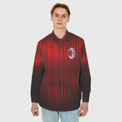 Мужская рубашка oversize 3D AC Milan - фото 2