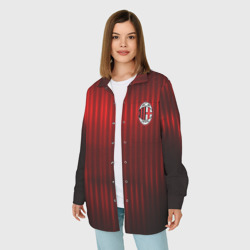 Женская рубашка oversize 3D AC Milan - фото 2