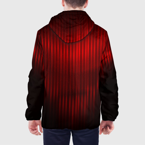 Мужская куртка 3D с принтом AC MILAN, вид сзади #2