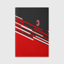 Обложка для паспорта матовая кожа AC Milan