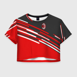 Женская футболка Crop-top 3D AC Milan