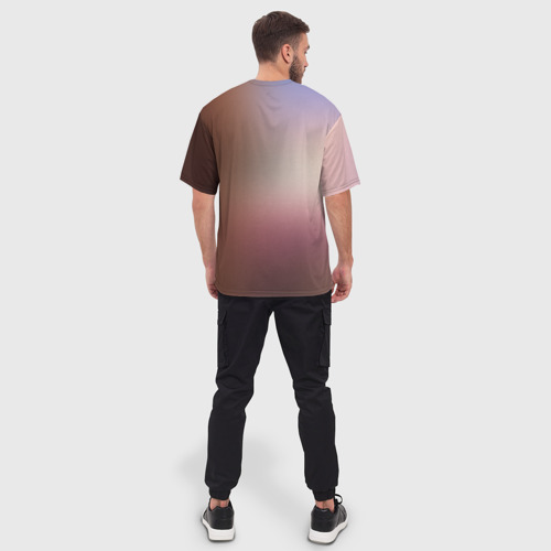 Мужская футболка oversize 3D Скала, цвет 3D печать - фото 4