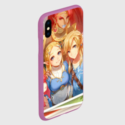 Чехол для iPhone XS Max матовый Линк и Зельда - фото 2