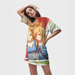 Платье-футболка 3D Линк и Зельда - фото 2