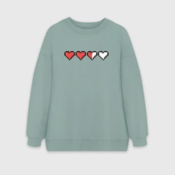 Женский свитшот oversize без начеса хлопок Жизни