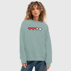 Женский свитшот oversize без начеса хлопок Жизни - фото 2