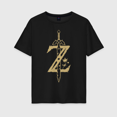 Женская футболка хлопок Oversize с принтом The Legend of Zelda, вид спереди #2