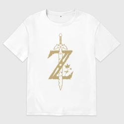 Женская футболка хлопок Oversize The Legend of Zelda