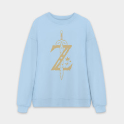 Мужской свитшот oversize без начеса хлопок The Legend of Zelda