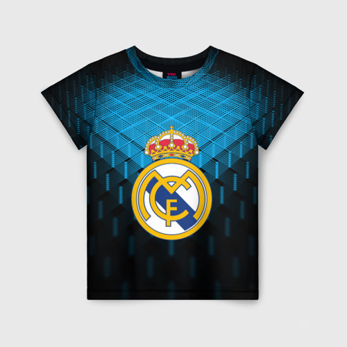 Детская футболка 3D с принтом Real Madrid 2018 Original, вид спереди #2