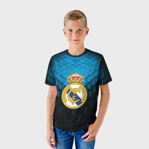 Детская футболка 3D с принтом Real Madrid 2018 Original, фото на моделе #1