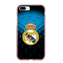 Чехол для iPhone 7Plus/8 Plus матовый Реал Мадрид Real Madrid