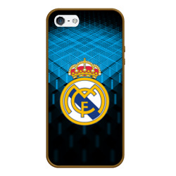 Чехол для iPhone 5/5S матовый Реал Мадрид Real Madrid