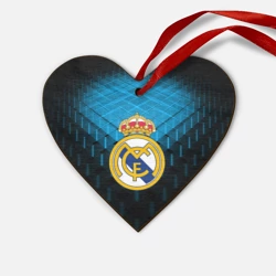 Деревянная игрушка Сердце Реал Мадрид Real Madrid