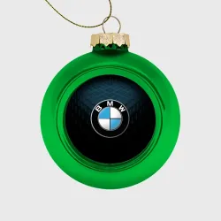 Ёлочный шар стеклянный/пластиковый BMW blue line БМВ