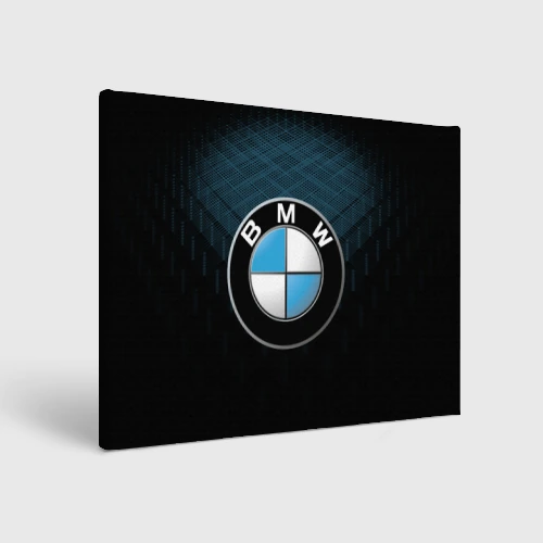 Холст прямоугольный BMW blue line БМВ