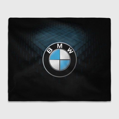 Плед 3D BMW blue line БМВ, цвет 3D (велсофт)