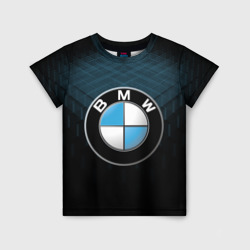 Детская футболка 3D BMW blue line БМВ