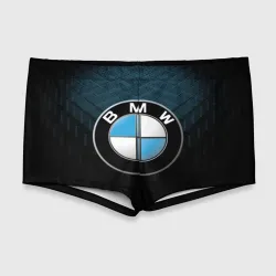 Мужские купальные плавки 3D BMW blue line БМВ
