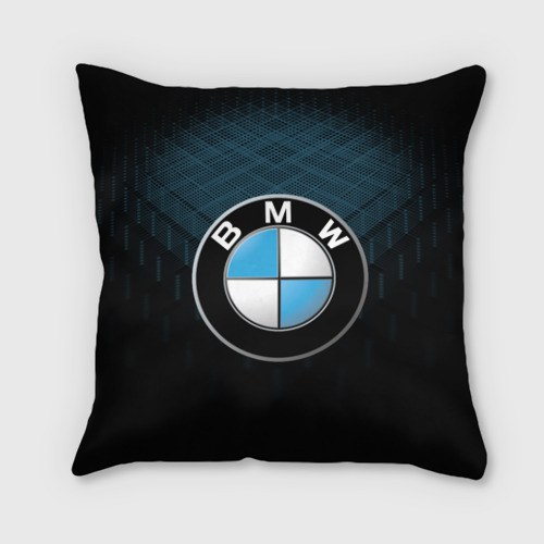 Подушка 3D BMW BLUE LINE | БМВ, цвет 3D (флис)