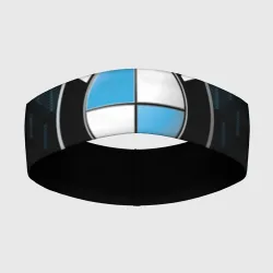 Повязка на голову 3D BMW blue line БМВ