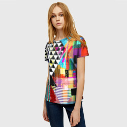 Женская футболка 3D Abstraction&geometry - фото 2