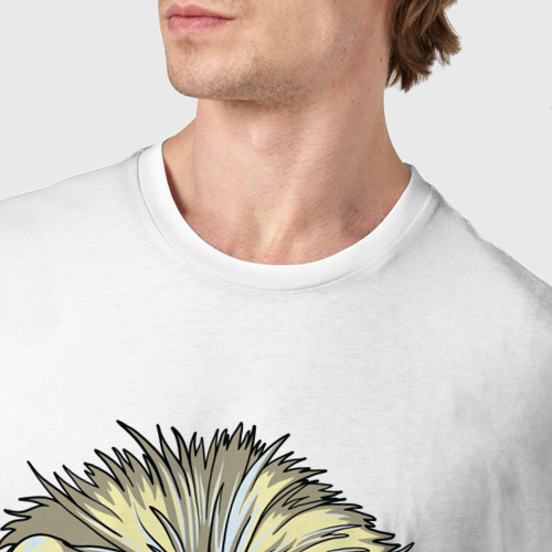 Мужская футболка хлопок Король пляжа, цвет белый - фото 6