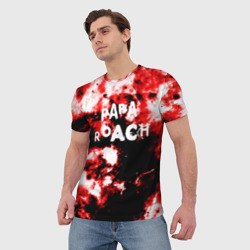 Мужская футболка 3D Papa Roach blood rock style - фото 2