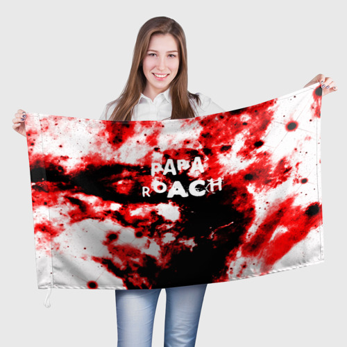 Флаг 3D Papa Roach blood rock style