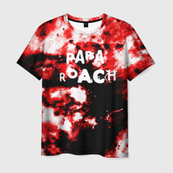 Мужская футболка 3D Papa Roach blood rock style