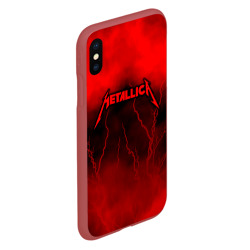 Чехол для iPhone XS Max матовый Metallica - фото 2