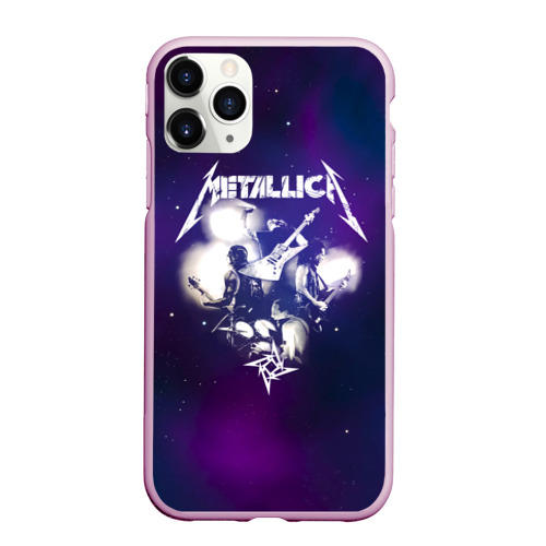 Чехол для iPhone 11 Pro матовый с принтом Metallica, вид спереди #2