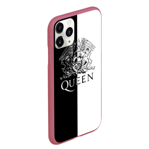 Чехол для iPhone 11 Pro Max матовый Queen, цвет малиновый - фото 3