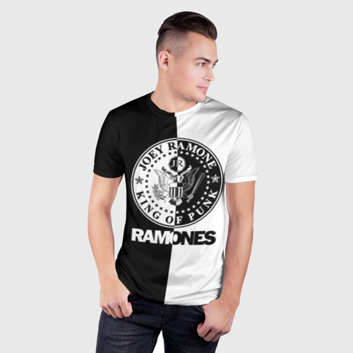 Мужская футболка 3D Slim Ramones, цвет 3D печать - фото 3