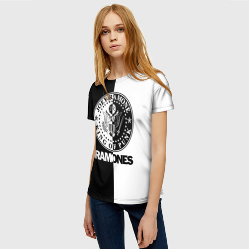 Женская футболка 3D Ramones, цвет 3D печать - фото 3