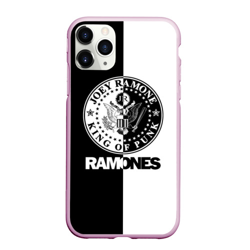 Чехол для iPhone 11 Pro матовый Ramones, цвет розовый