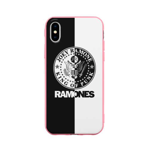 Чехол для iPhone X матовый Ramones