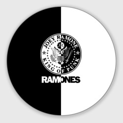 Круглый коврик для мышки Ramones