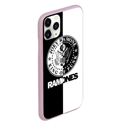 Чехол для iPhone 11 Pro матовый Ramones, цвет розовый - фото 3